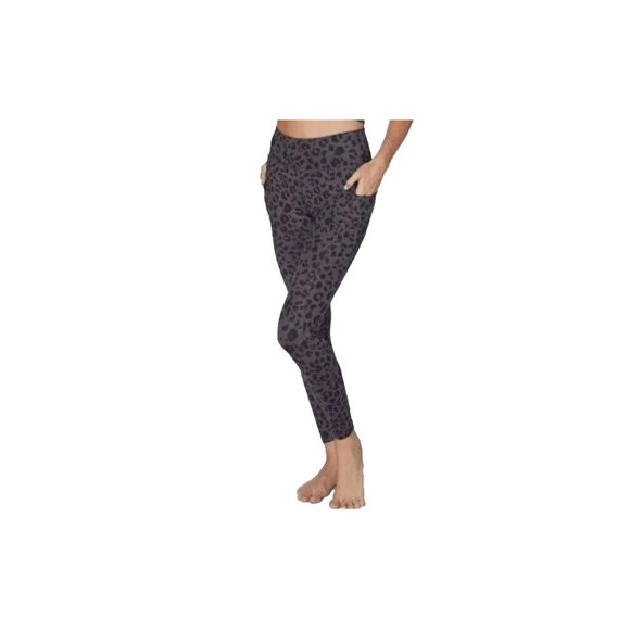 X by Gottex Peach Skin Collection Gray Cheetah Leggings Size XSmall *Read - Picture 4 of 14